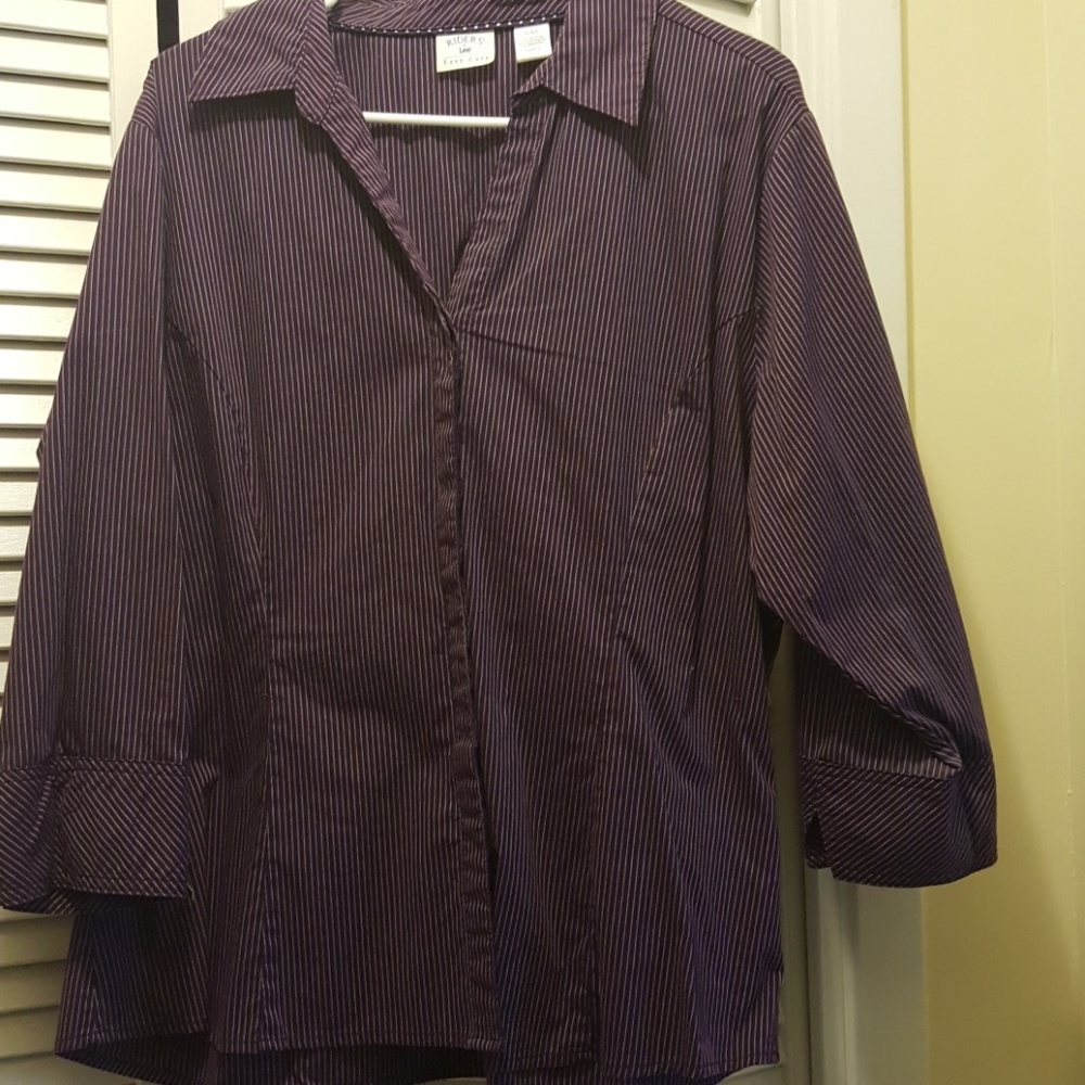 XXL Riders by Lee purple button up shirt